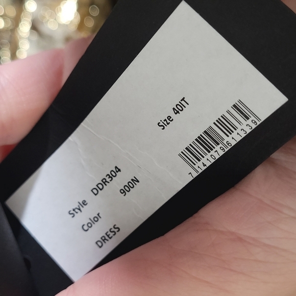 Dundas Ruffled Metallic Dress - Picture 7 of 9